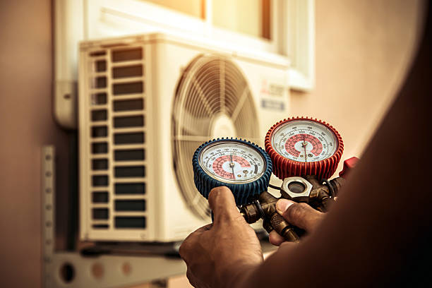 Professional Ductwork Repair technician working in Sanborn, NY